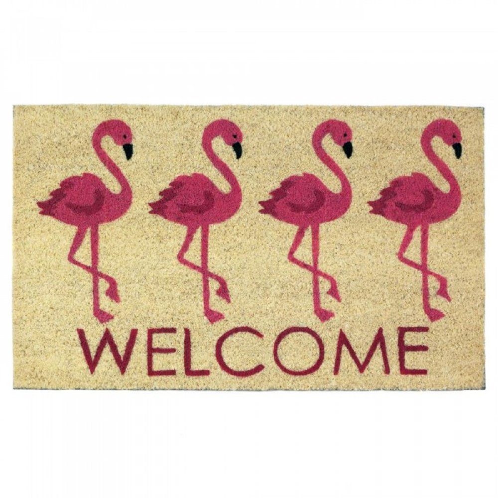 Flamingo Welcome Mat