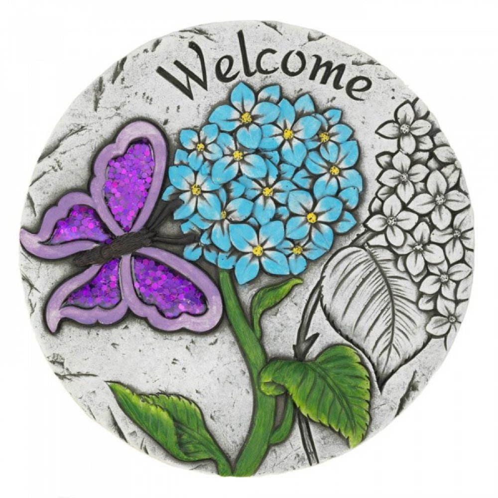 Welcome Butterfly Garden Stepping Stone