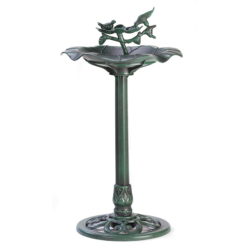 Outdoors Verdigris Birdbath 10039617