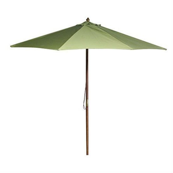 9-Foot Patio / Market Umbrella with Olive Green Canopy