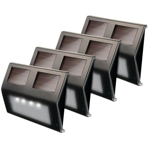 Maxsa Innovations Solar Led Deck Light 4 Pk (bronze Finish)