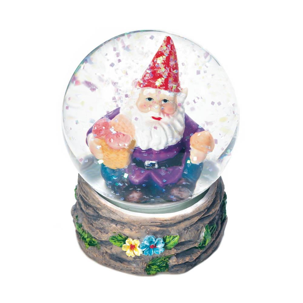 Happy Garden Gnome Mini Snow Globe