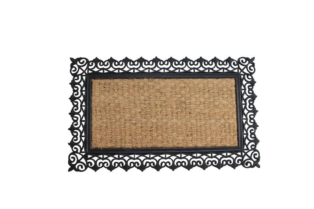 Scroll Design Border Welcome Mat